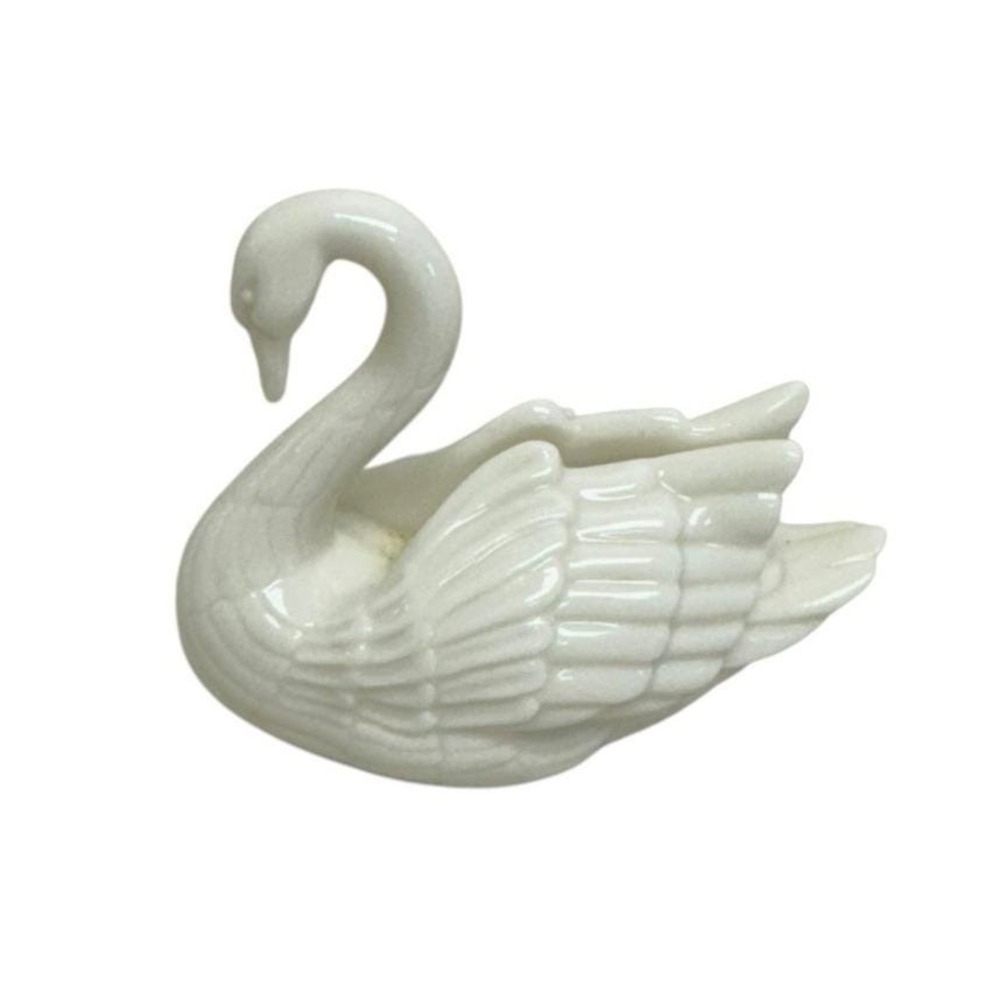 Vintage Lenox Porcelain Swan Cake Topper/Place Card Holder 2.5" X 3"
